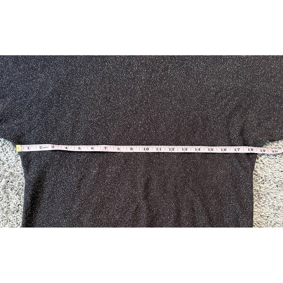 🛍️ Ann Taylor LOFT Dark Gray Glitter Sweater Womens Size M - Picture 5 of 6